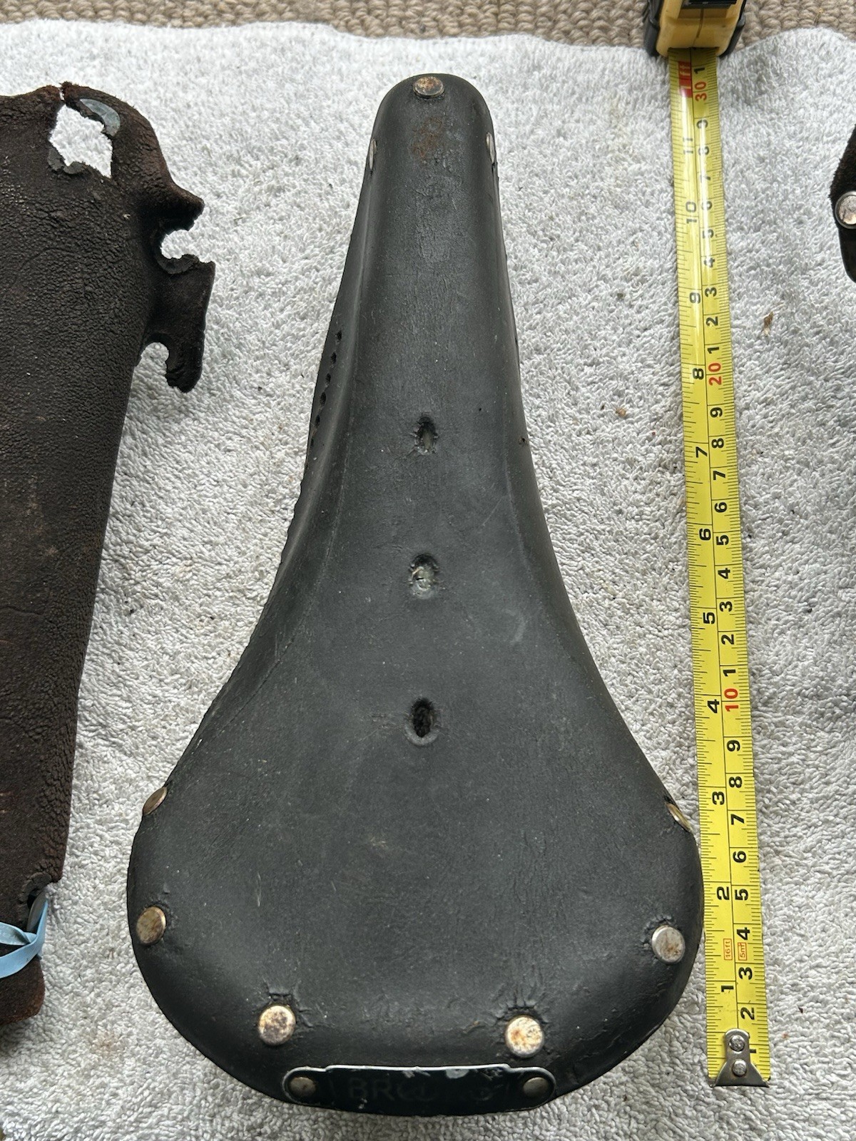 Vintage Brooks saddle parts for restoration-3 saddles and various parts
