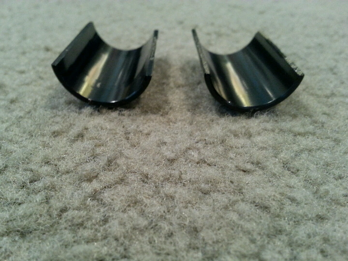 NEW HANDLE BAR SHIMS FOR BICYCLES, 22.2MM TO 25.4MM BLACK
