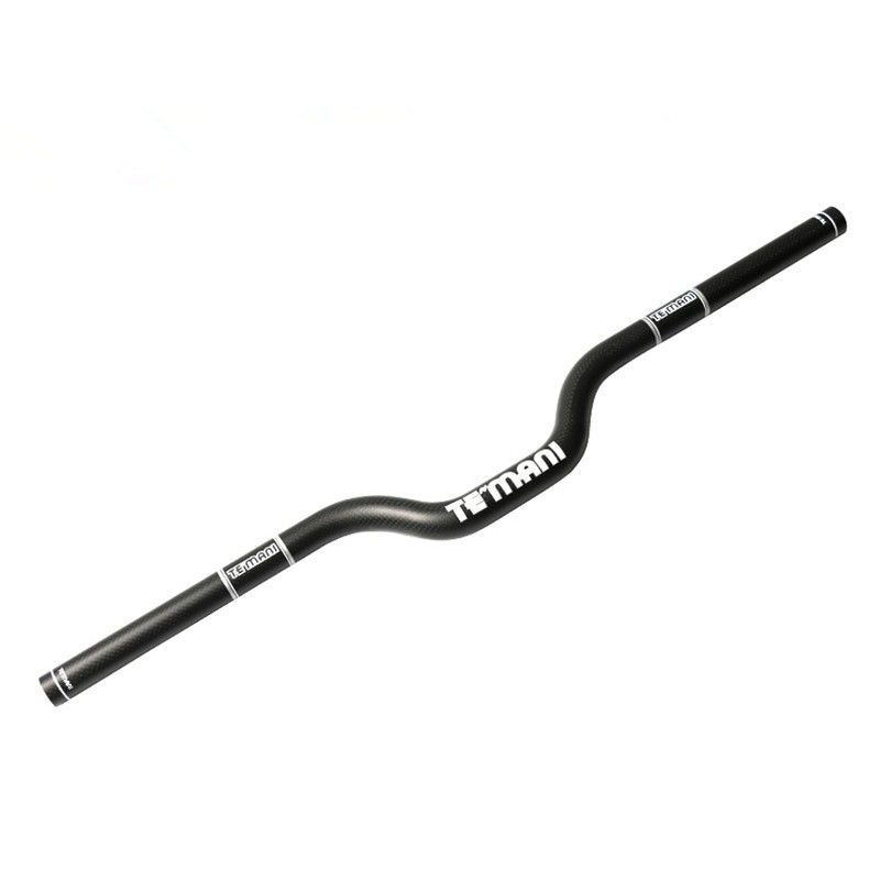 3K Full Carbon Bicycle Handlebars MTB Folding Bike Rise Bar 25.4/31.8*420-740mm