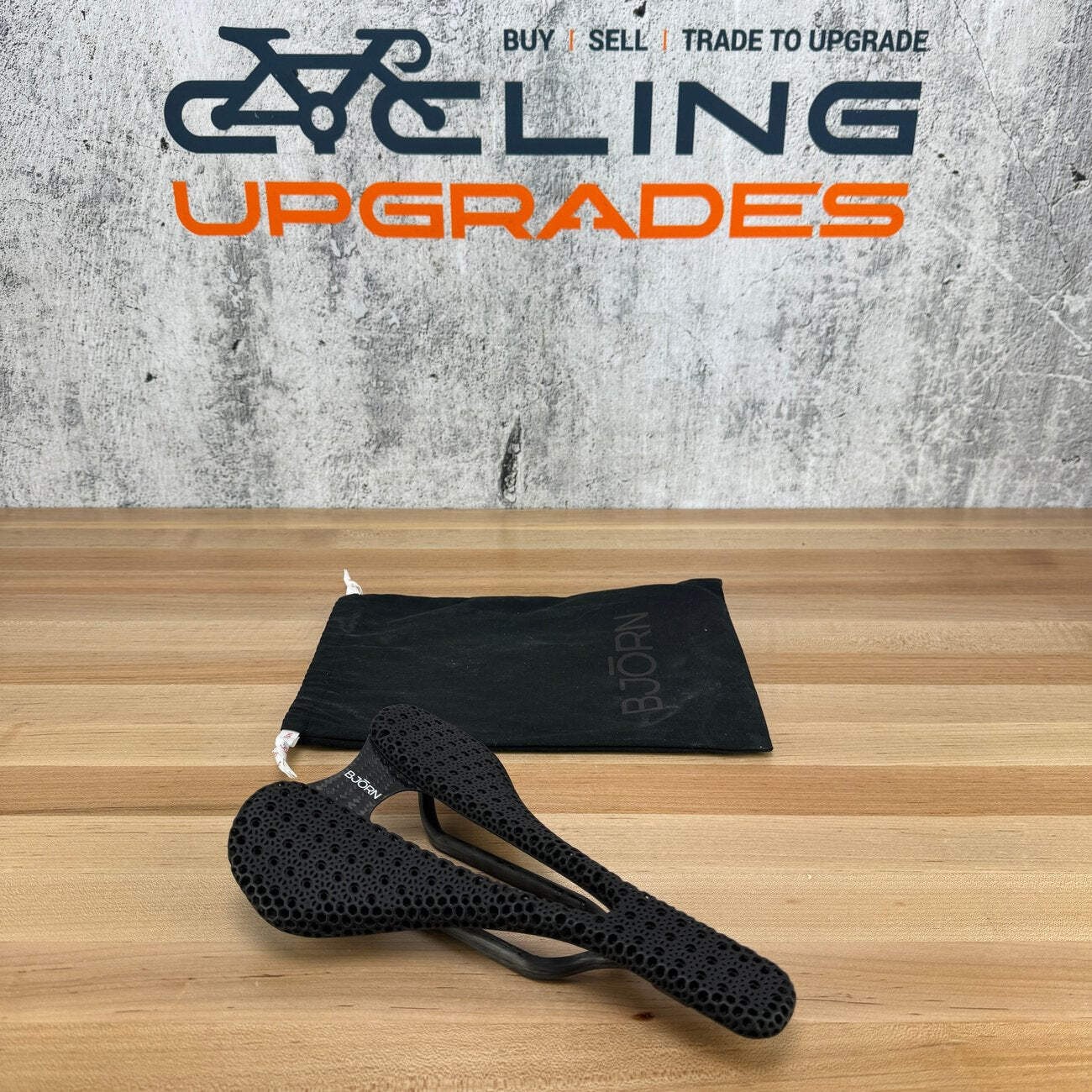 Low Mile! Bjorn Setka 155mm 7x9mm Carbon Rails 3D Printed Bike Saddle 139g