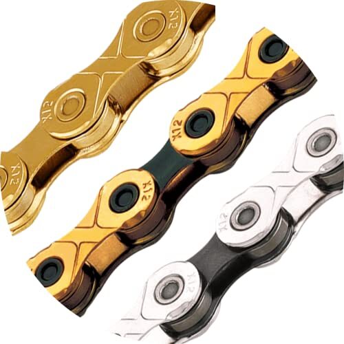 KMC X12 Chain 12-Speed, Silver, Mountain Bike/Road/Gravel 12 Speed Chain: