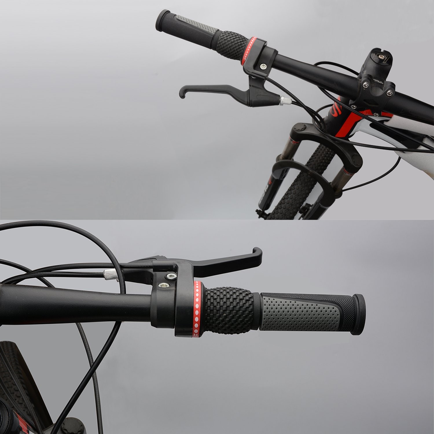 2X Short Mini Handlebar Bicycle Grips Fit Many Standard Bikes 90MM Length (Bl…