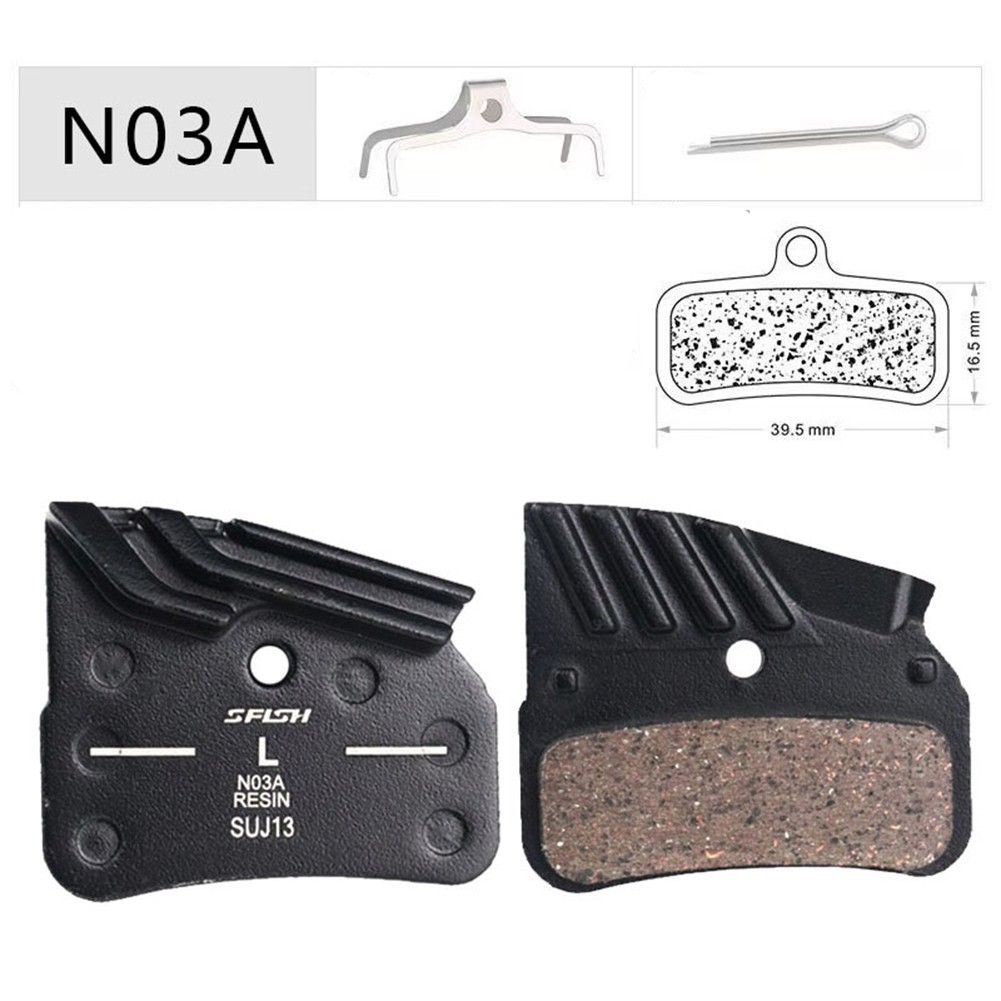 Disc Brake Pad Bike Accessories 1 Pair 4-piston Friction Aluminum Resin Silent
