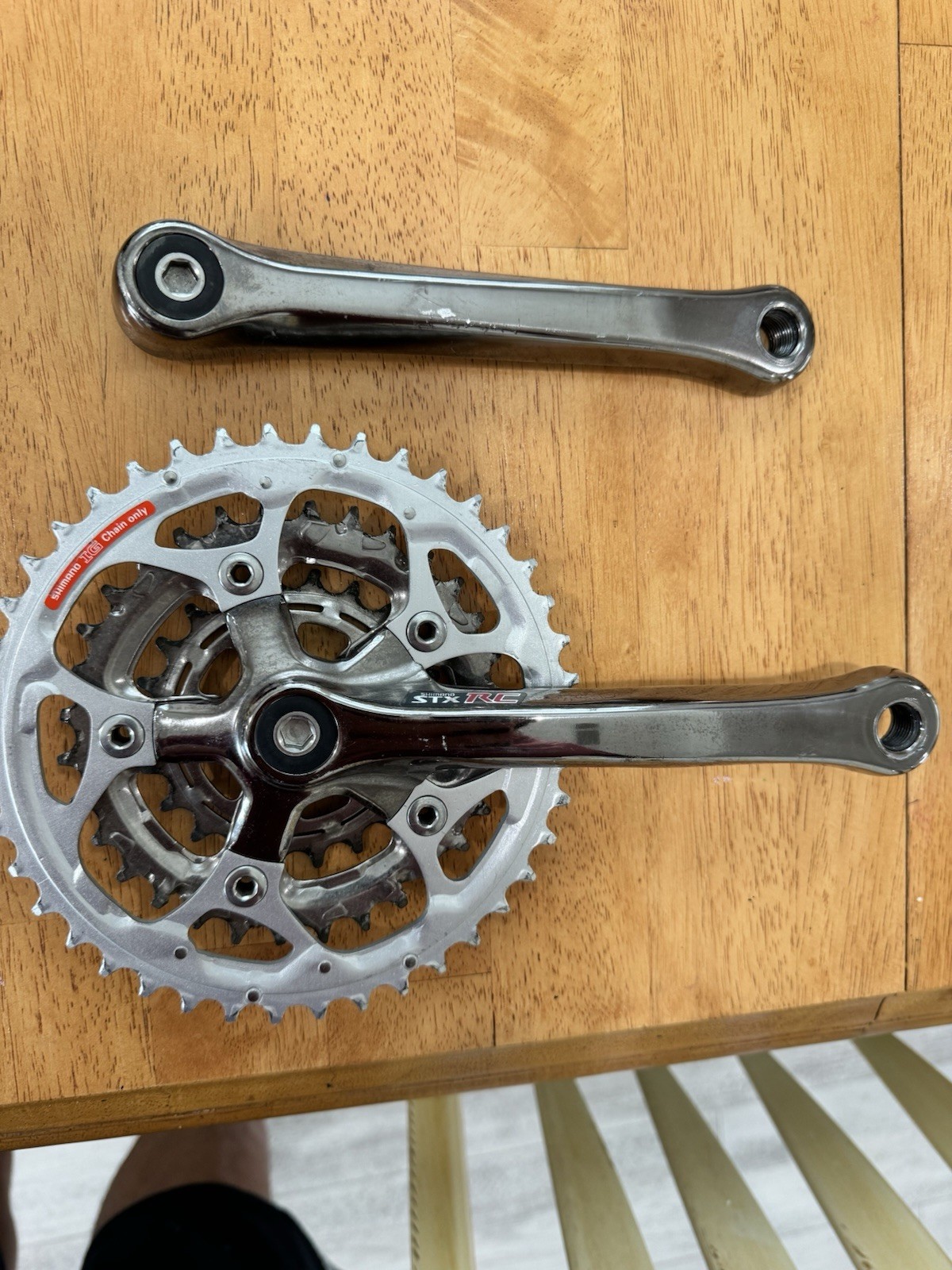 Vintage Shimano STX RC FC-MC33 Crankset 175mm 3x Triple Square Taper MTB
