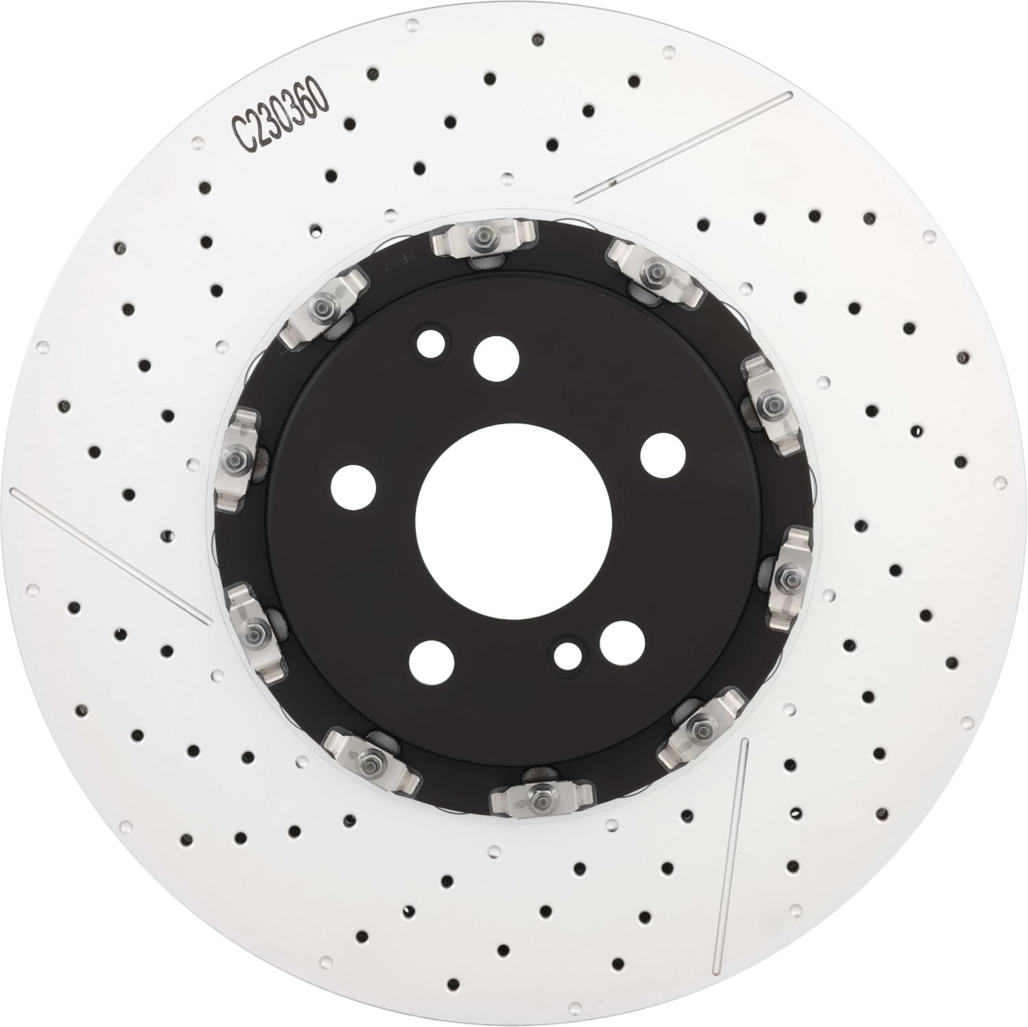 Brembo 09.9764.23 Floating two piece UV Coated vented drilled + Slotted Front Br
