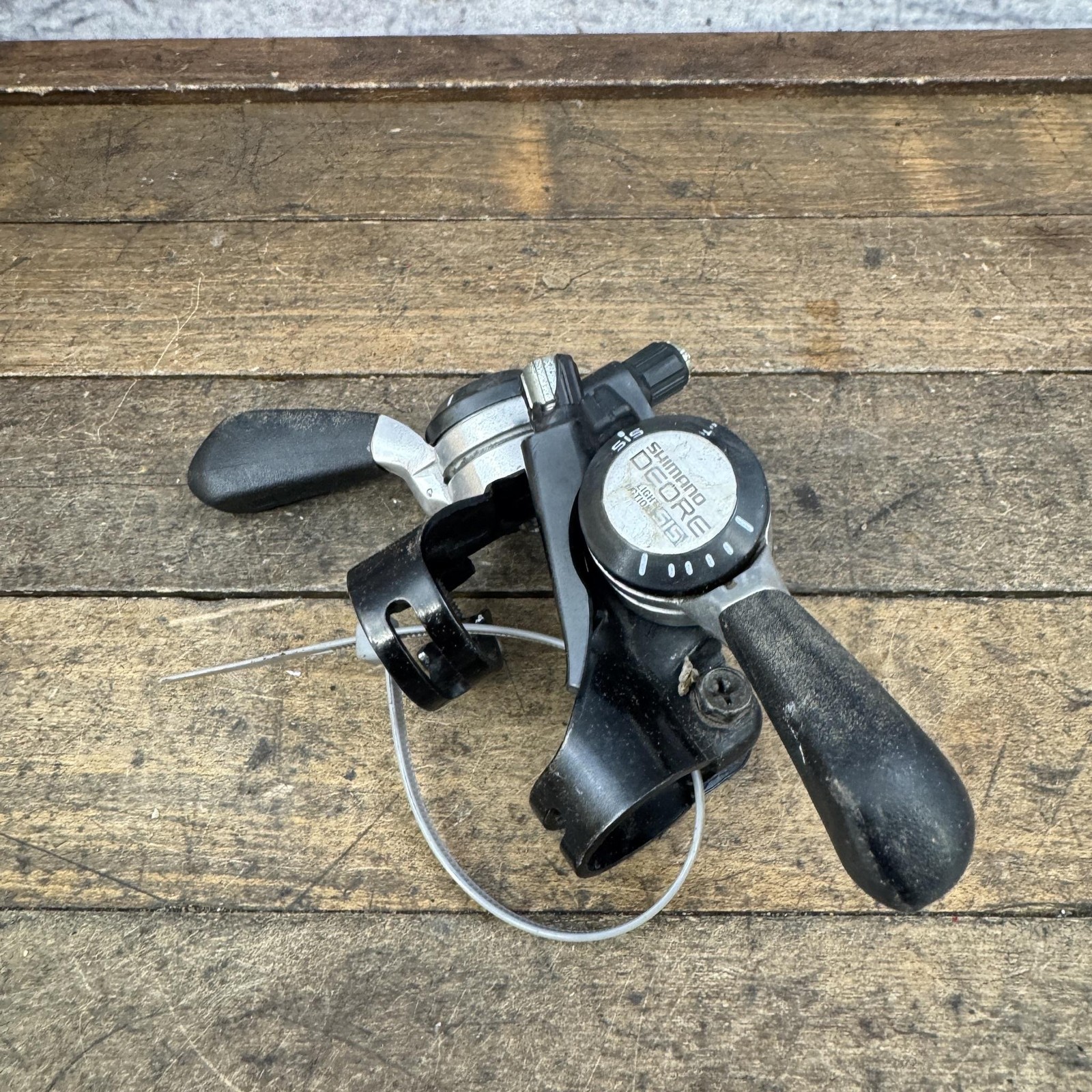 Vintage Shimano Deore SL-MT60 6 Speed Thumb Shifter Set MTB Black 6s ATB 80s