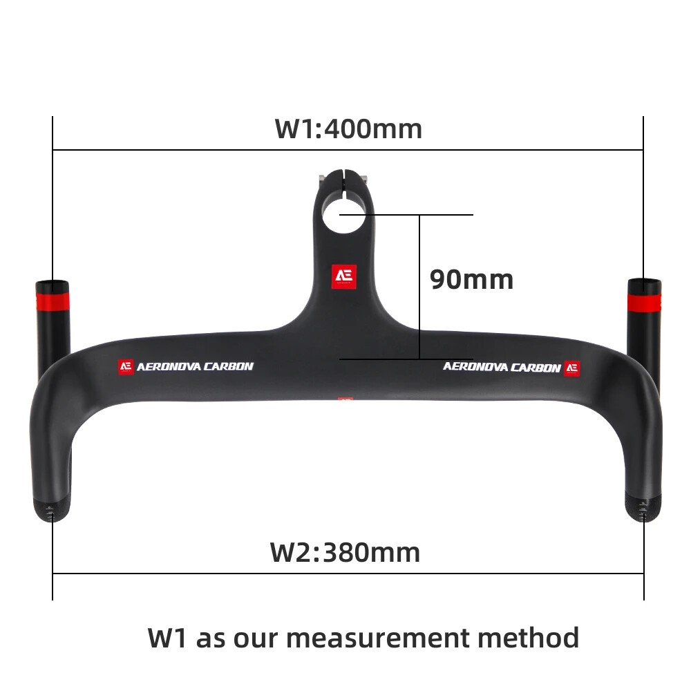 Carbon Road Bike Integrated Handlebar Stem 28.6mm Internal Routing Handlebar