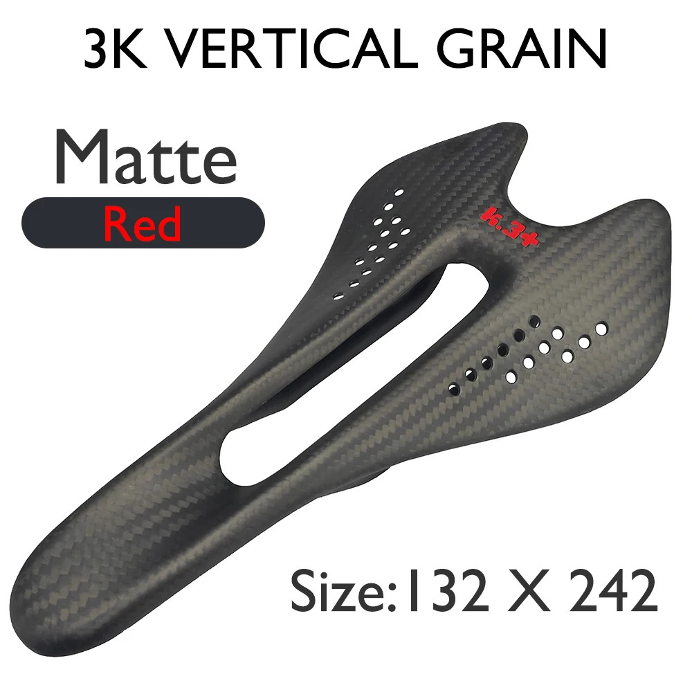Full Carbon Fiber Bicycle Saddle 132×242/122x242mm for Road/mountain Bike