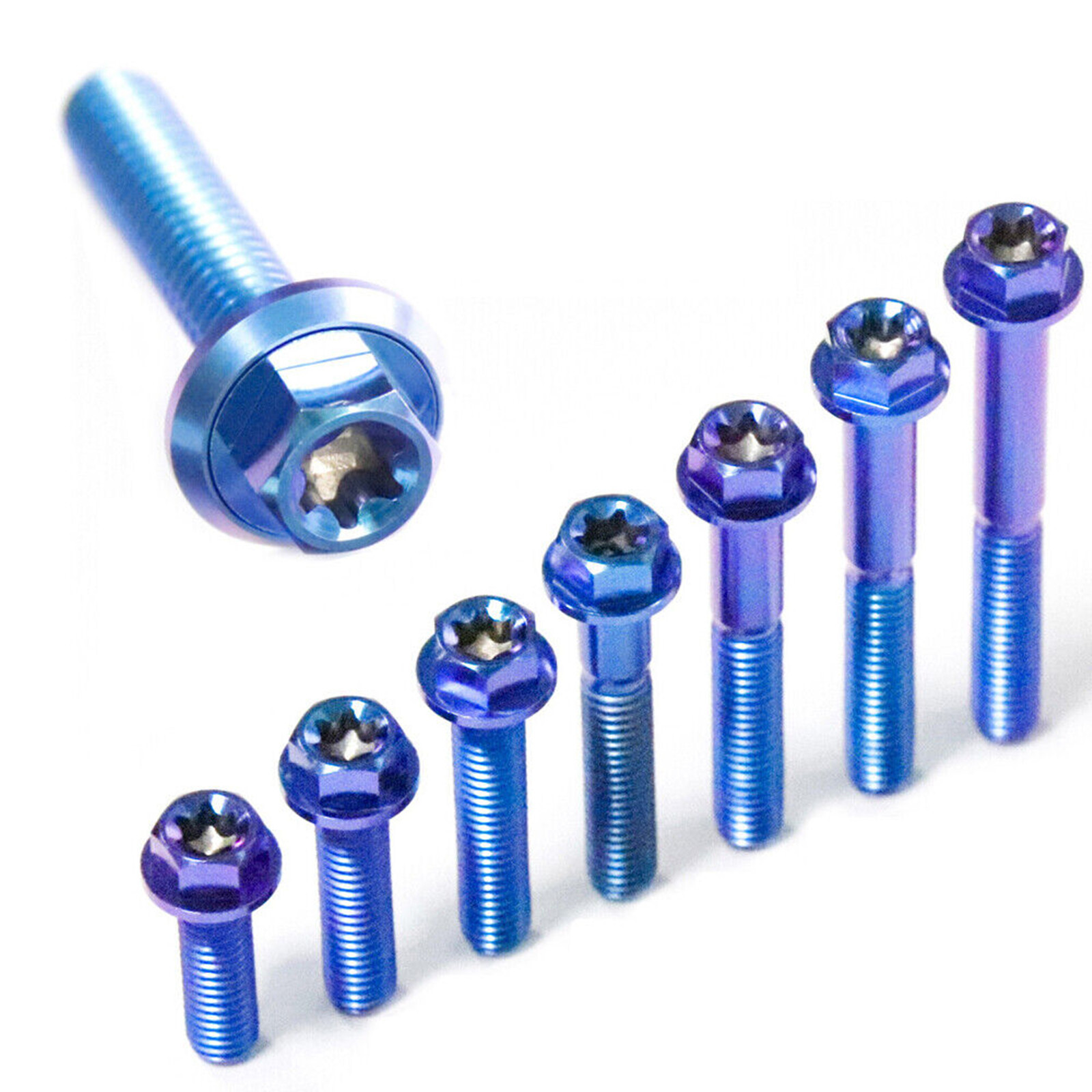Titanium Hex Washer Screws M6X10-120mm Fastener Bolt Titanium/Gold/Burnt blue