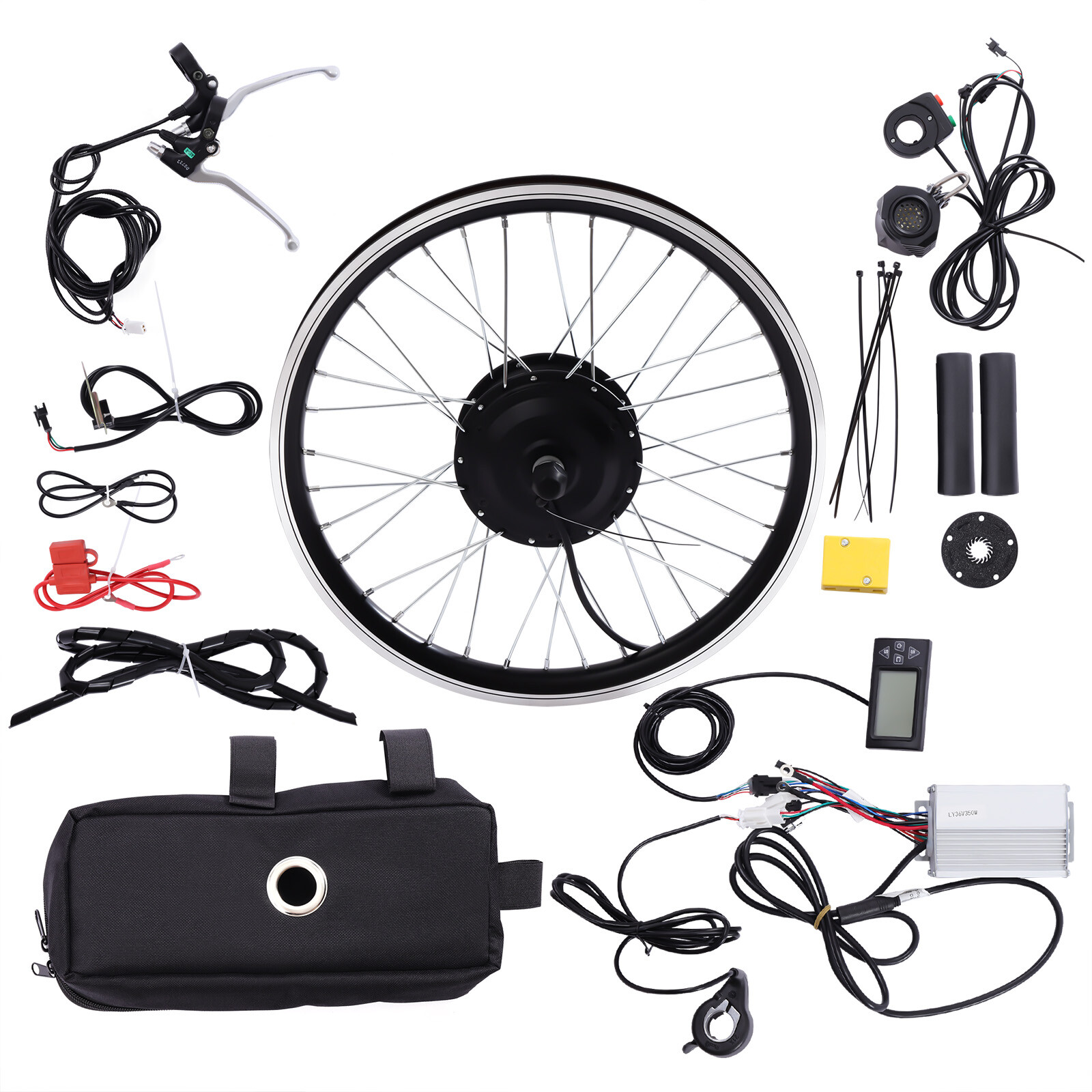 20 Inch 350W E Bike 36V Front Wheel Electric Bicycle Hub Motor Conversion Kit
