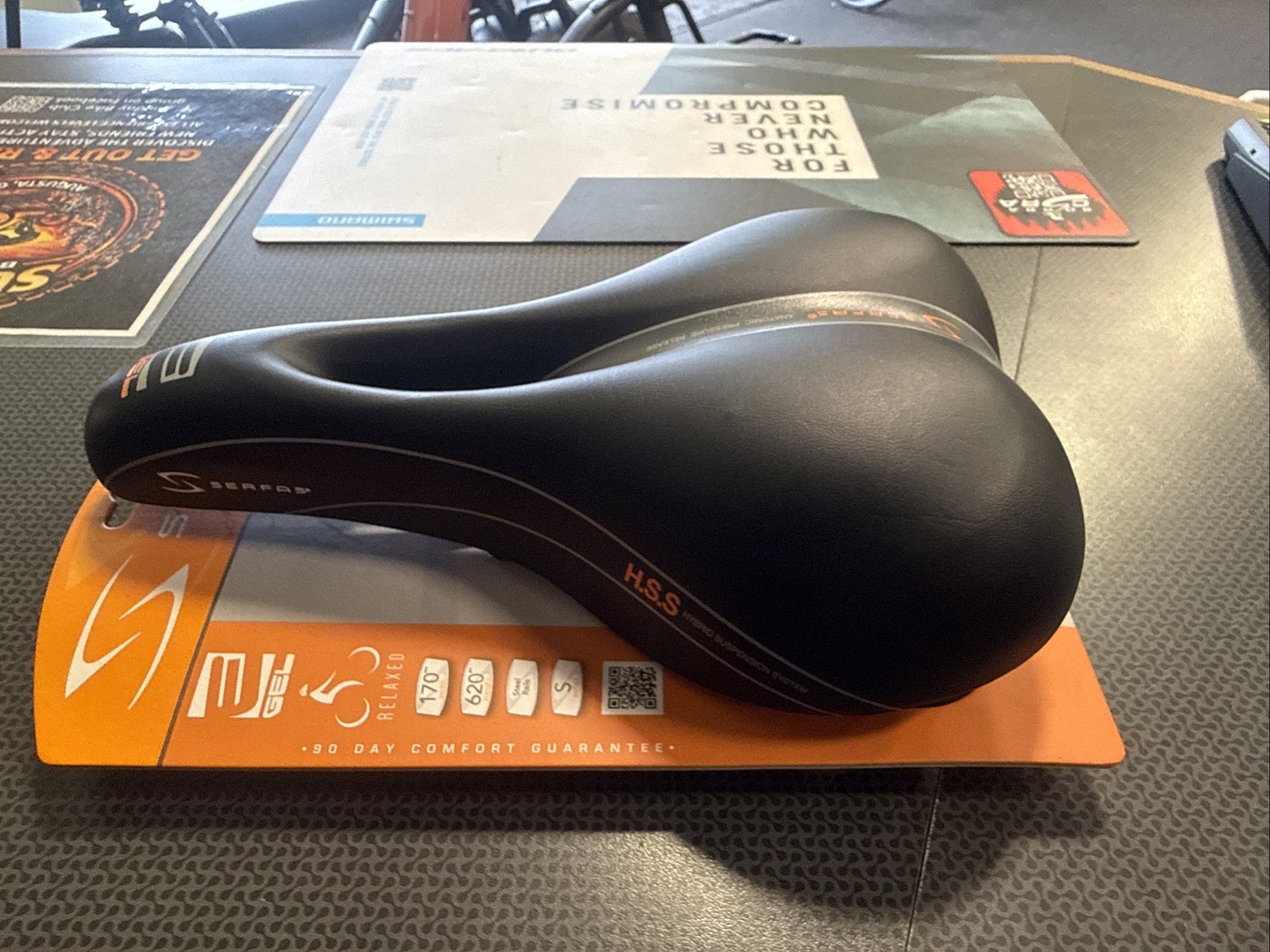 Serfas E-Gel Hybrid Bicycle Saddle With Cut Out