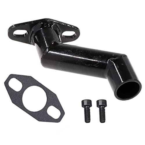 Black 32mm-40mm Offset Intake Manifold & Gasket for 49cc 66cc 80cc Motorized
