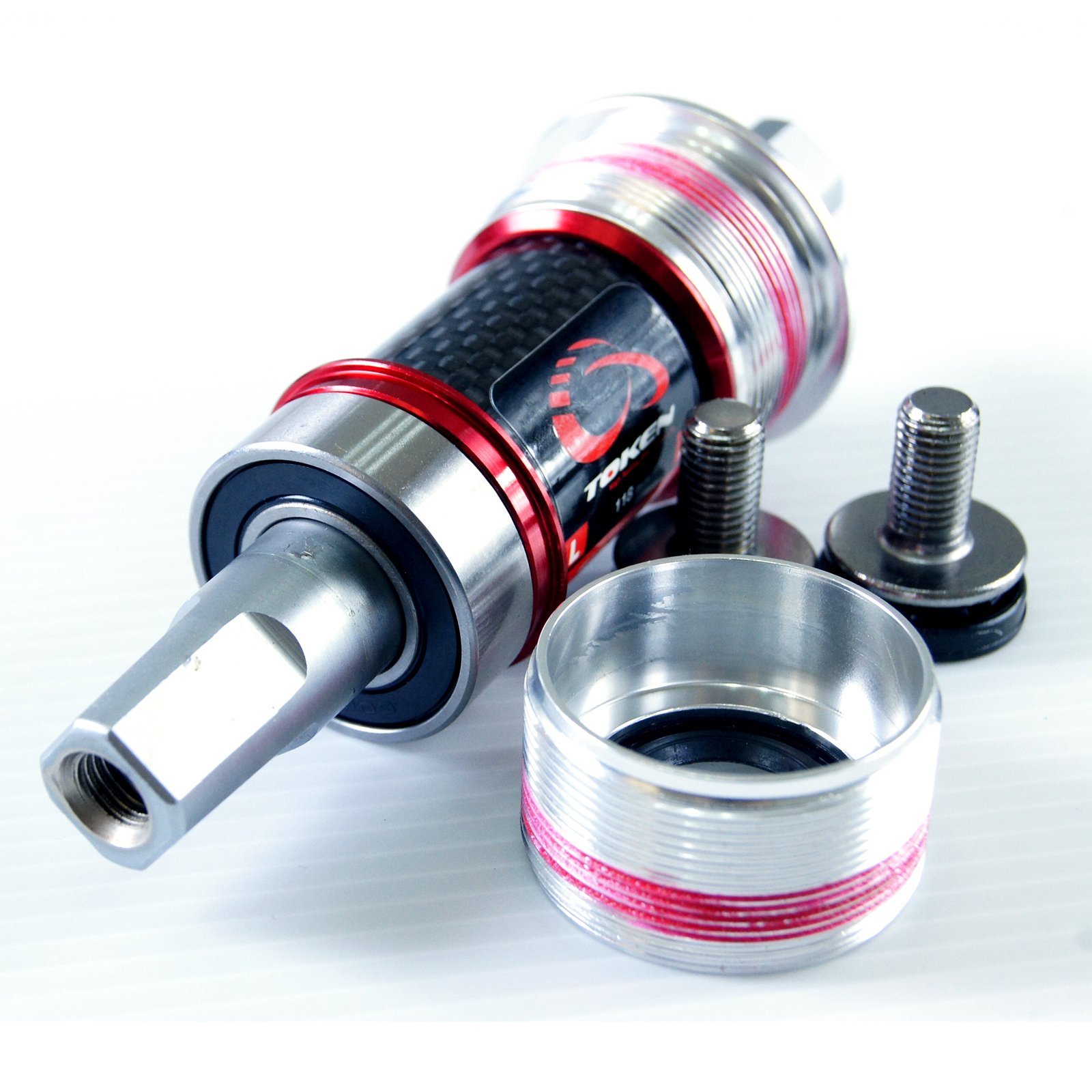 TOKEN Square Taper Bottom Bracket/BSA threaded/JIS Cromo Axle/steel bearing