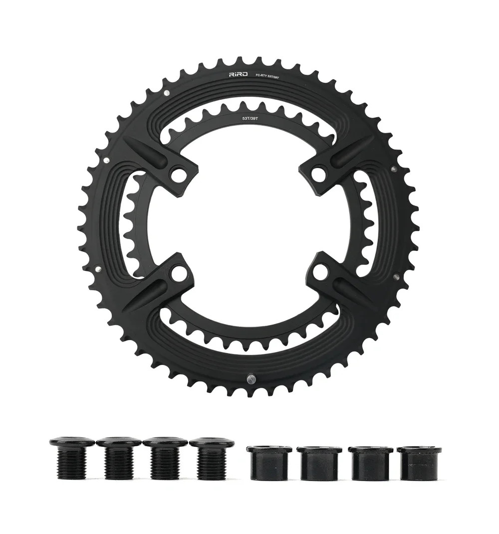 Road Bike 4 Bolt 110BCD Chainring 50-34T 52-36T 53-39T Crankset Round Chainwheel