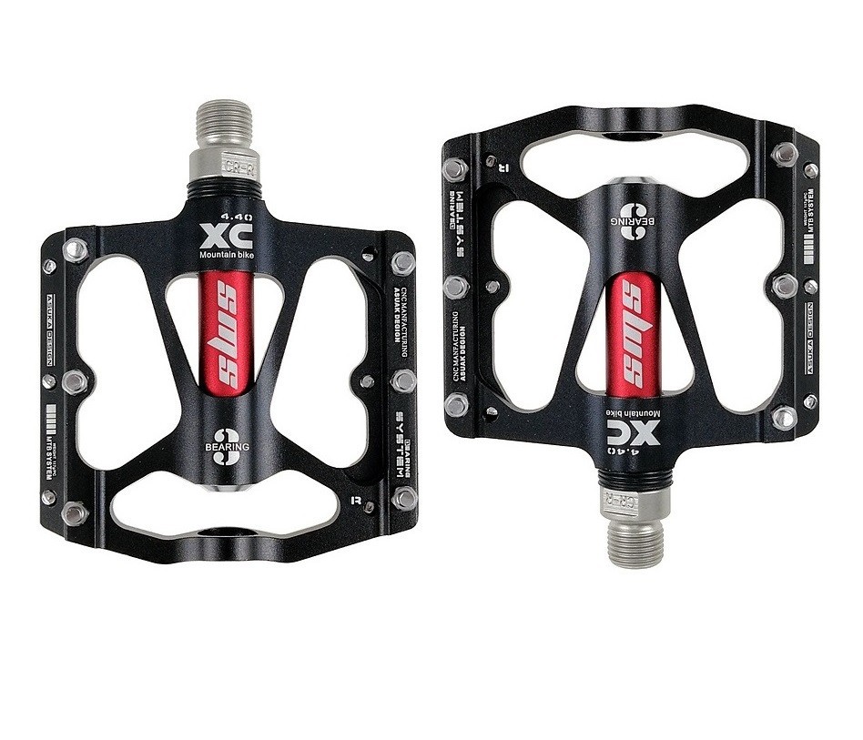 Aluminum Road MTB Mountain Bike Bicycle Pedal 3 Sealed Bearings Flat Pedals