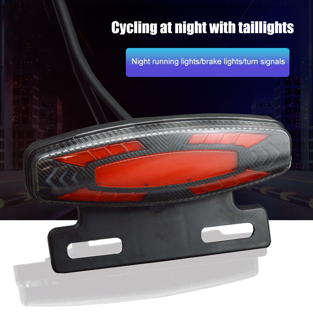 Electric Bike 24V-48V Headlight Tail Light Set with Horn Turn Signal Switch