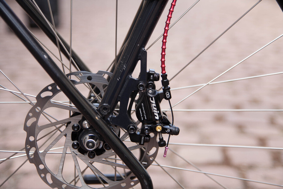 Juin Tech R1 Road Cyclocross Gravel Biking Hydraulic Disc Brake Set Black