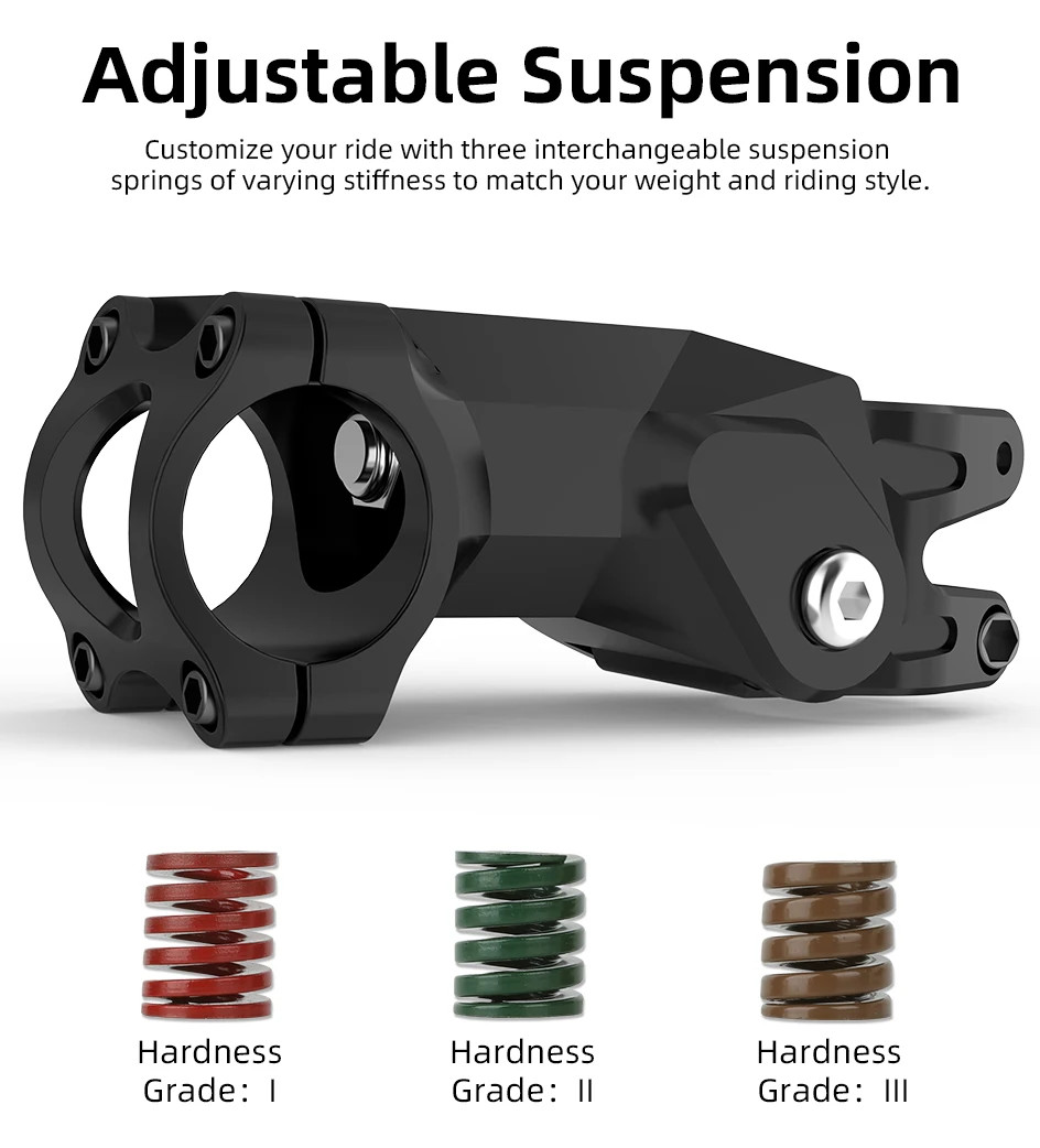 Shock Absorbing Adjustable Handlebar Stem Road Gravel Damper Suspension Stem