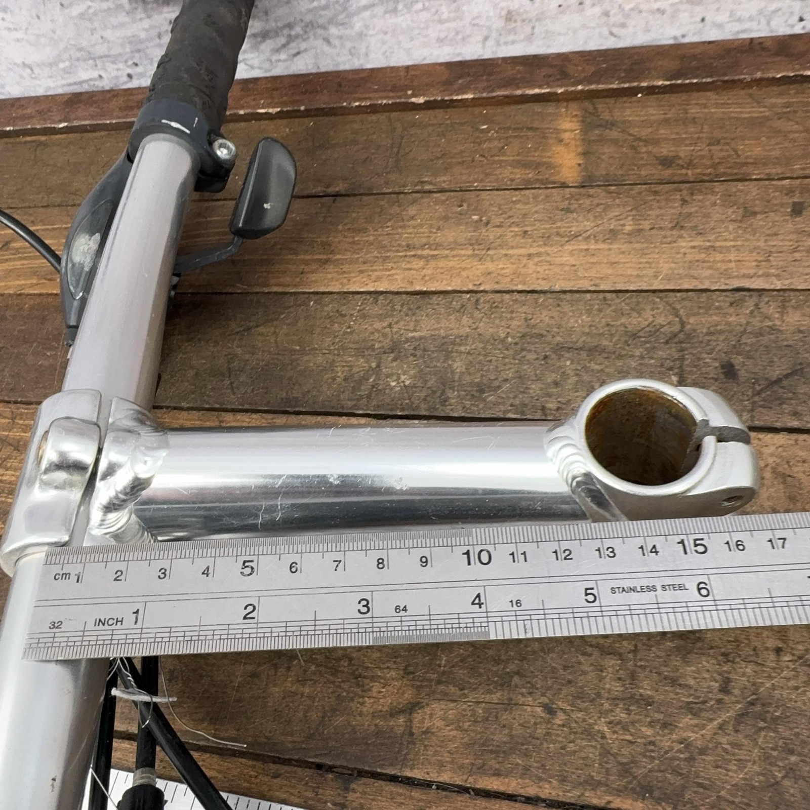 Vintage Barracuda Mountain Handlebar Onza Grips Silver Stem Shifters 90s MTB