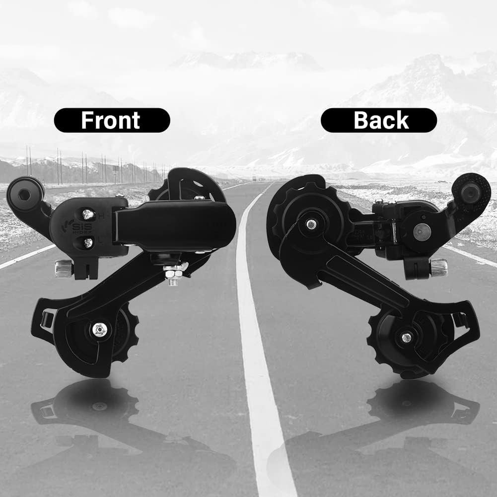 Bicycle Rear Derailleur, 6/7/Speed Direct Hanger Mount for Mountain Bike