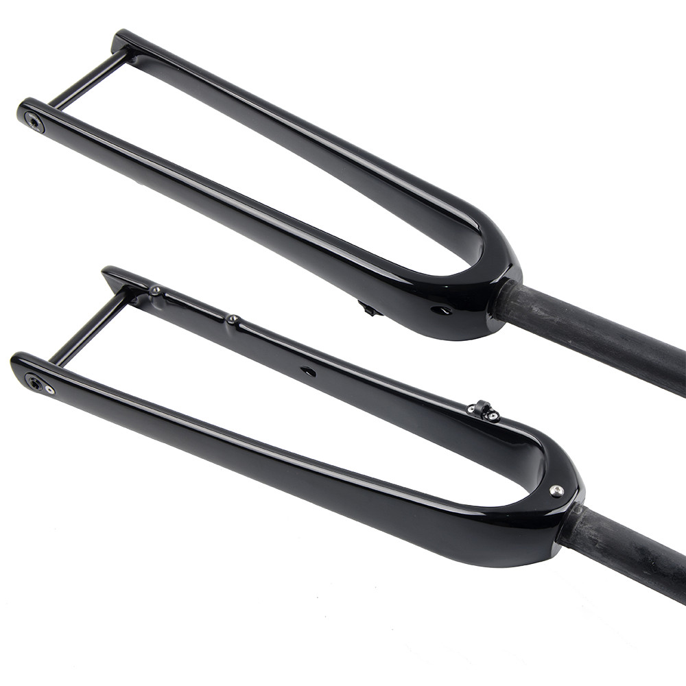1 1/8 carbon fiber bicycle road bike gravel fork 700C 42C Disc 12mm thru-axle