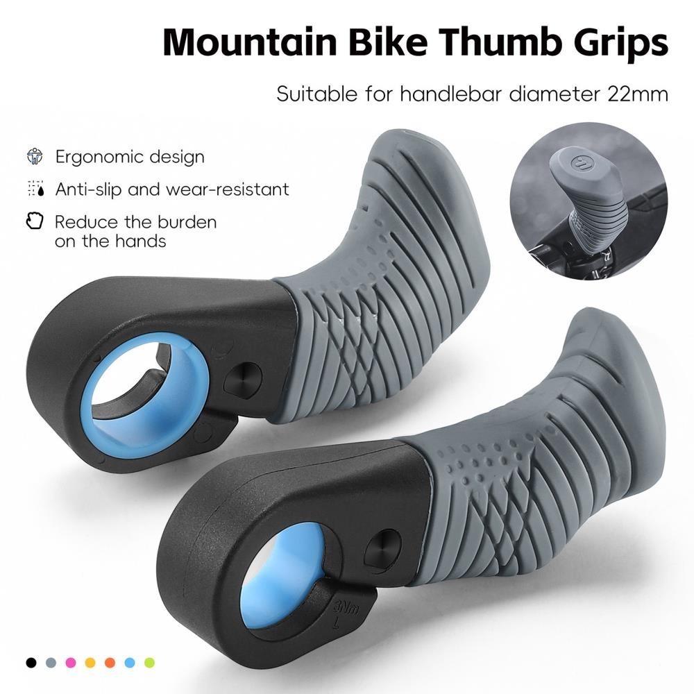 Bike Handlebar Bicycle MTB Bar Pair Rest a Handle Ergonomic Ends U [