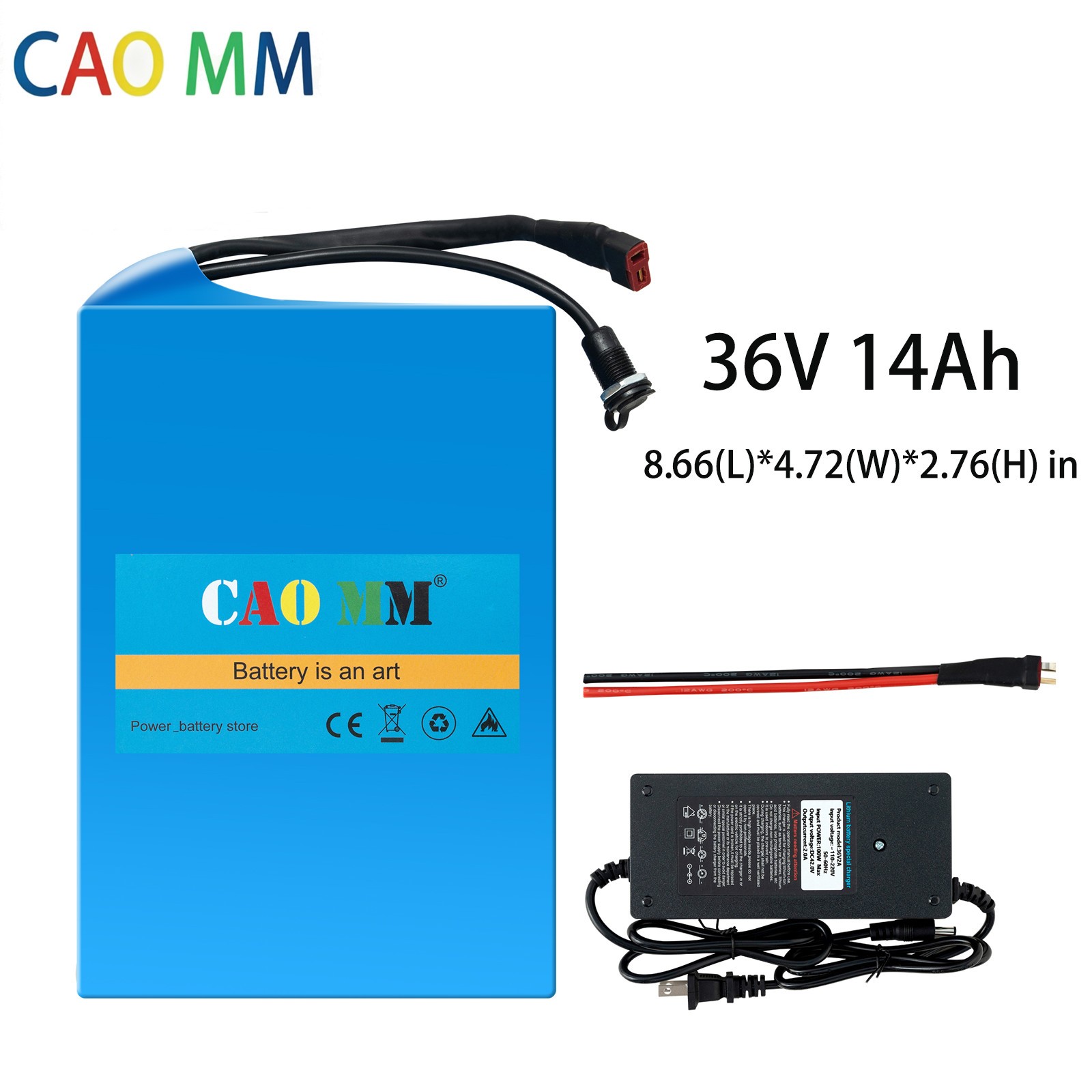 36V 14Ah E-Bike Lithium Battery 1000W Electric Bicycle Battery Pack With 30A BMS