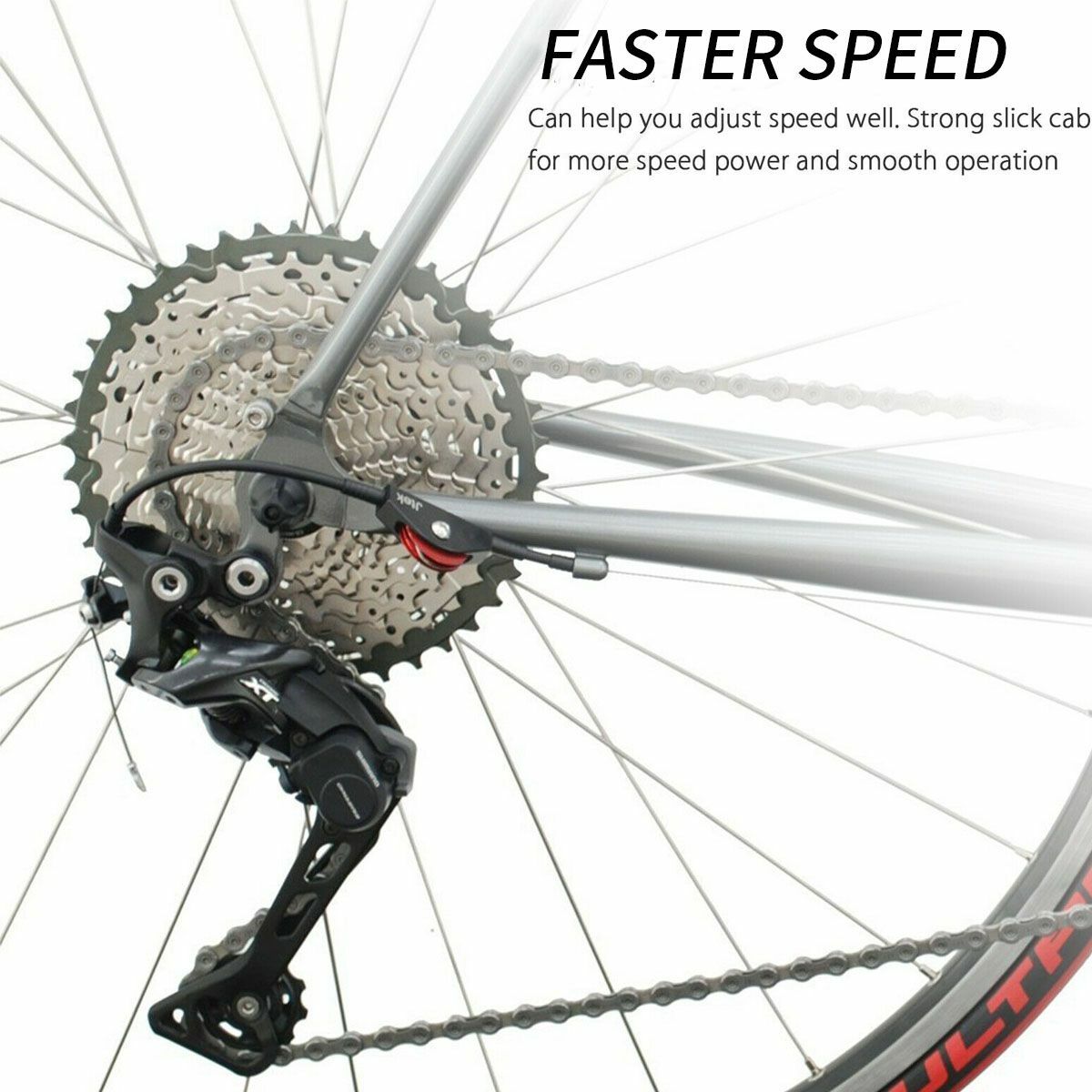10pcs Bicycle Shift Shifter Derailleur Gear Stainless Steel Inner Cable Wire US