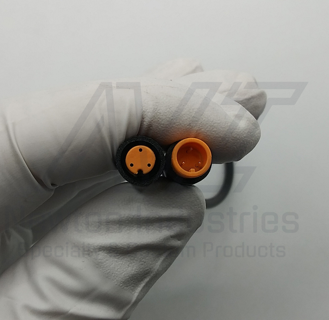 eBike 25cm Julet 3-pin yello Male to Female Extension Cable Headlight Waterproof