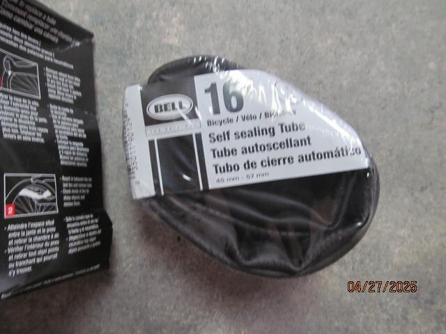 BELL Self Sealing Inner Tube 16” × 1.75″ – 2.25″ Seals Flats While You Ride NEW