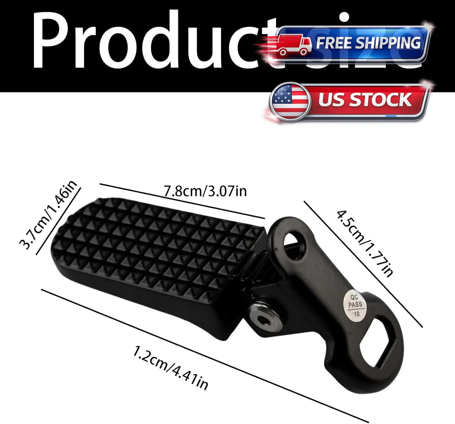 1 Pair Mini Folding Bicycle Rear Foot Pegs for Mountain Bike E-Bike
