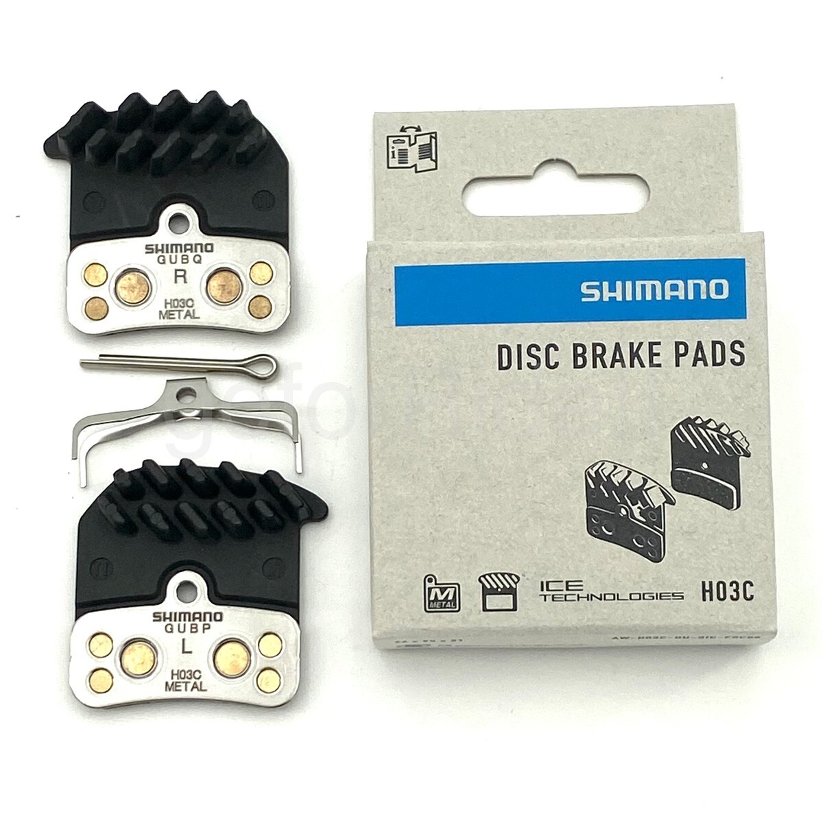 Shimano XT M8020,SAINT M820 ZEE M640 Meta l4-Piston Brake Pad H03C+Spring w/Fin