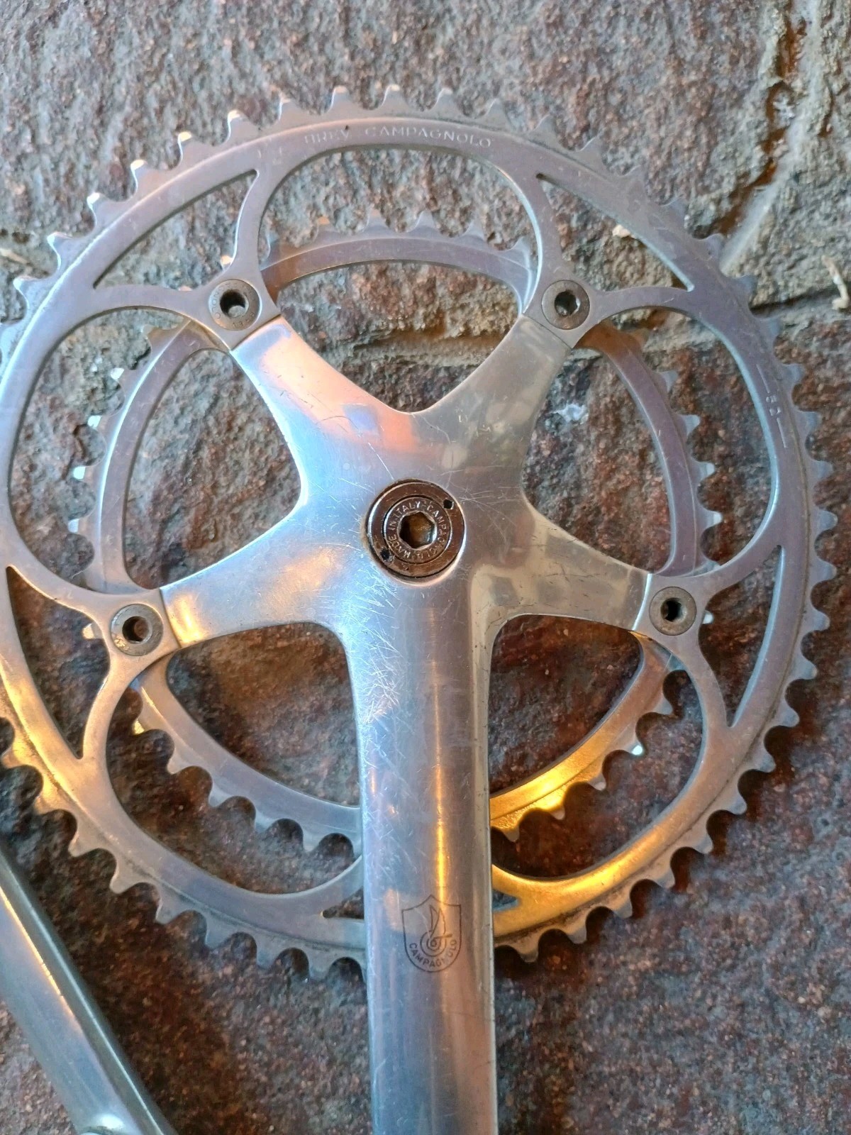 No Reserve Vintage Crankset Campagnolo C Record Crankset 172.5mm 52/39+ FD Etc