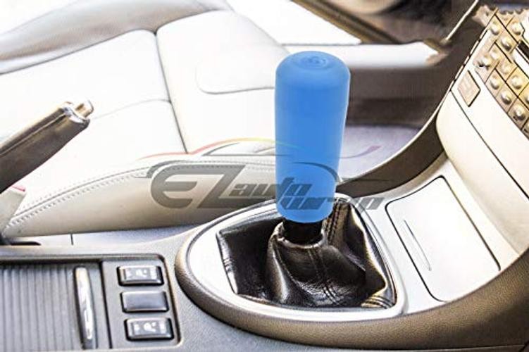 Blue Shift Knob Stick Frosted Matte Crystal Bubble Long Throw 20cm Matte Blue