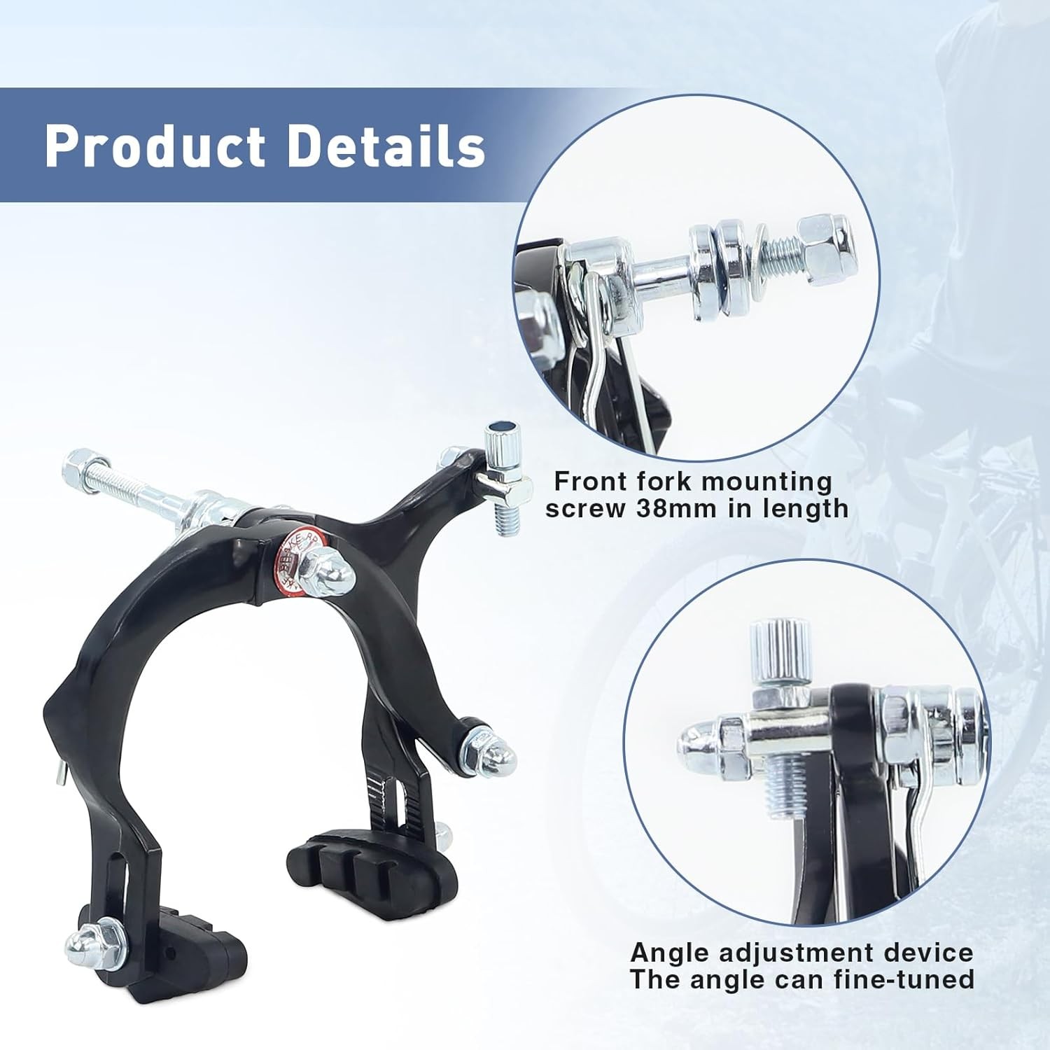 Front Rear C Brake Caliper Set Aluminium Rim Brake Bike Brake Calipers