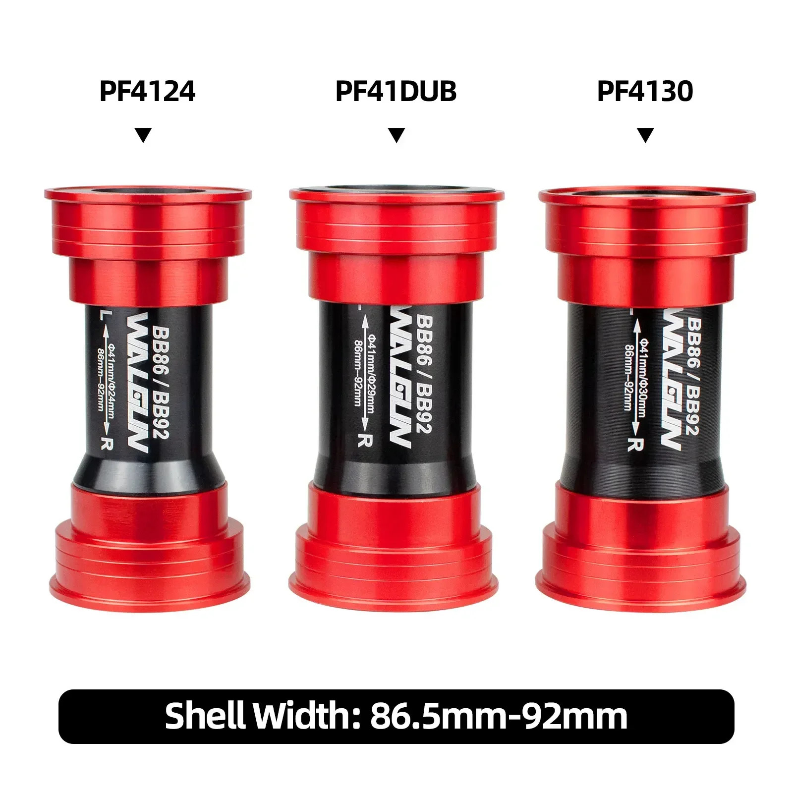 WALGUN Press Fit Bottom Bracket Ceramic BB86 BB92 PF41 MTB Road Bike 24/30mm
