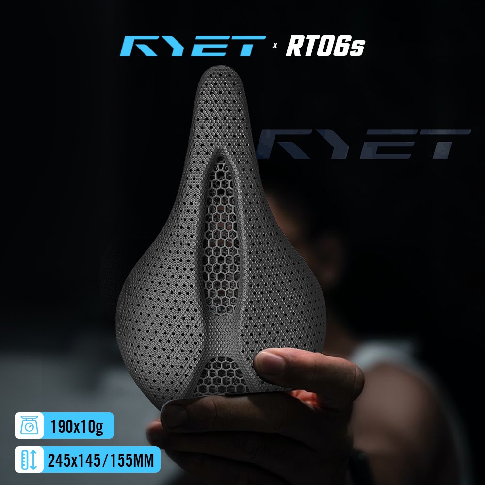 Ultralight RYET Carbon 3D Saddle 190g 145/155mm 7×9 Rails for Road MTB Gravel