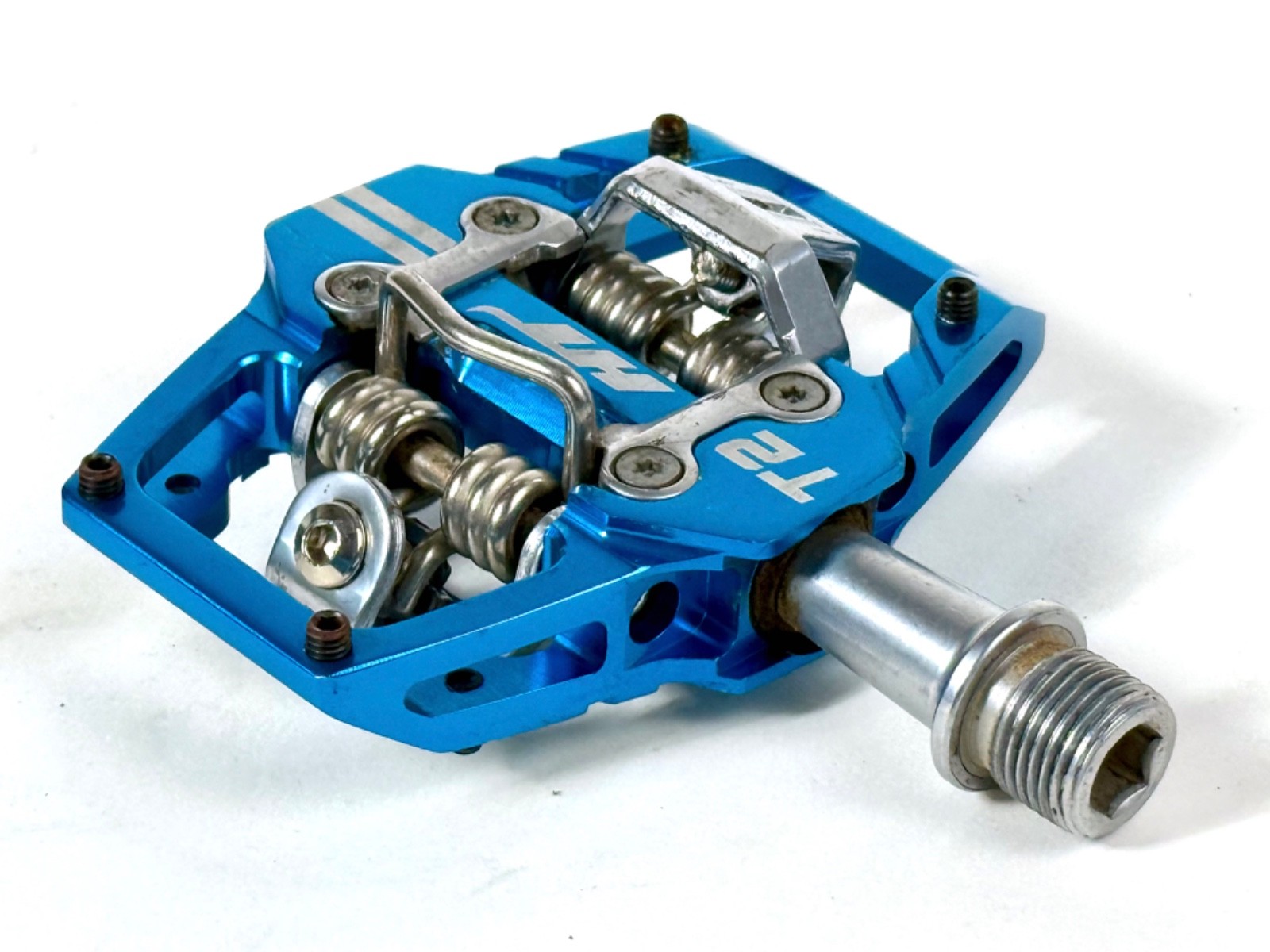 HT Components T2 Enduro Race Mountain Bike CrMo Clipless Pedals + new cleats MTB
