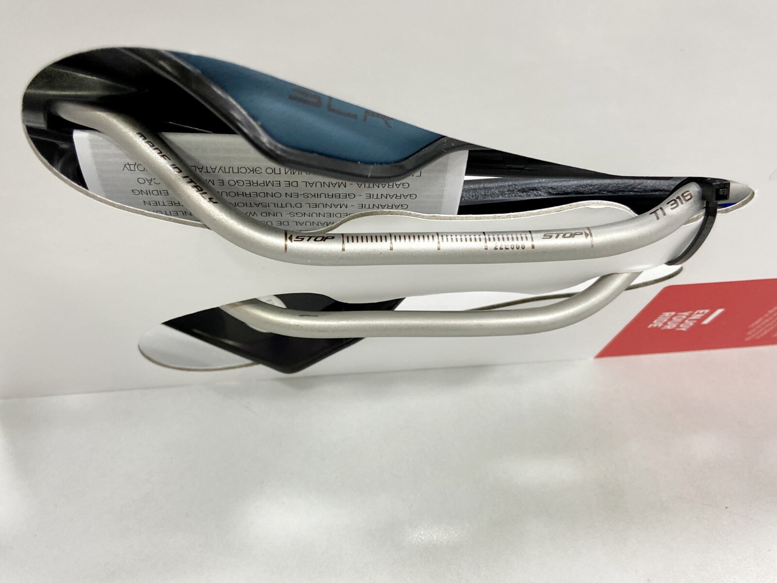 Selle Italia SLR Boost Gravel Ti316 Superflow L3(145x248mm) Saddle Blue Granite