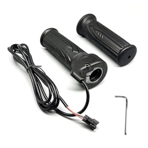 Ebike Full Twist Throttle 12V-72V, 3 Pin SM Connector Ebike Throttle with 71″