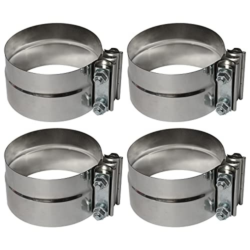 5 inch Exhaust Clamp Stainless Steel for 5″ Inner Diameter to 5″ 5″ – 4 PCS