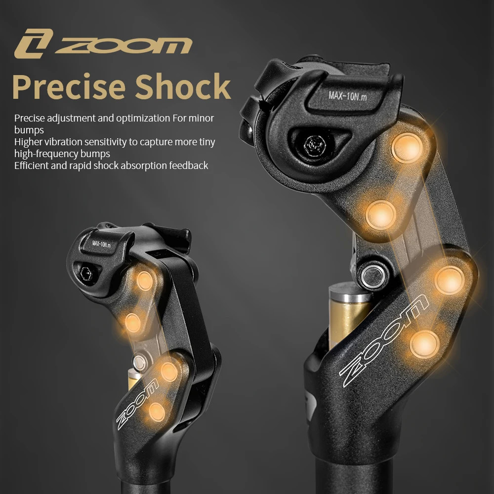 ZOOM MTB Suspension Seatpost 27.2/30.9/31.6mm Shock Absorber Bike Seat Post