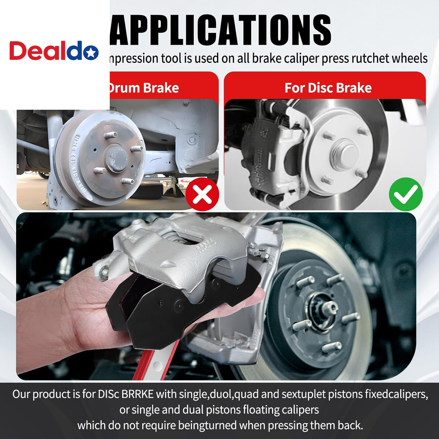 Brake Tools, Brake Caliper Compression Tool, Brake Caliper Tool, Caliper Piston