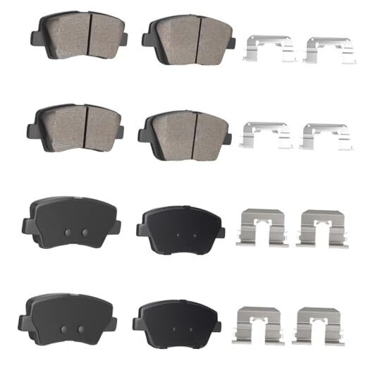 Front Rear Ceramic Disc Brake Pads Set for Hyundai Sonata, for Kia Optima