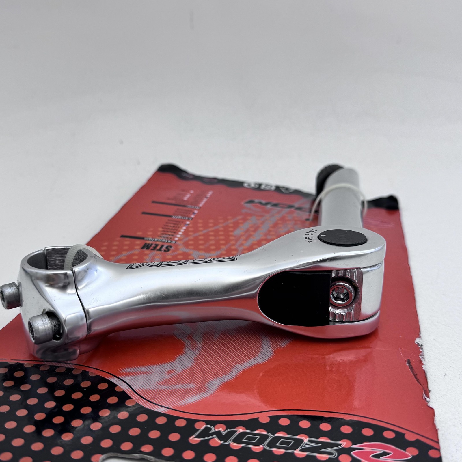 Zoom Quill Stem Adjustable 1 1/8in 25.4 120mm X 180mm +20° Rise Silver Bike A69