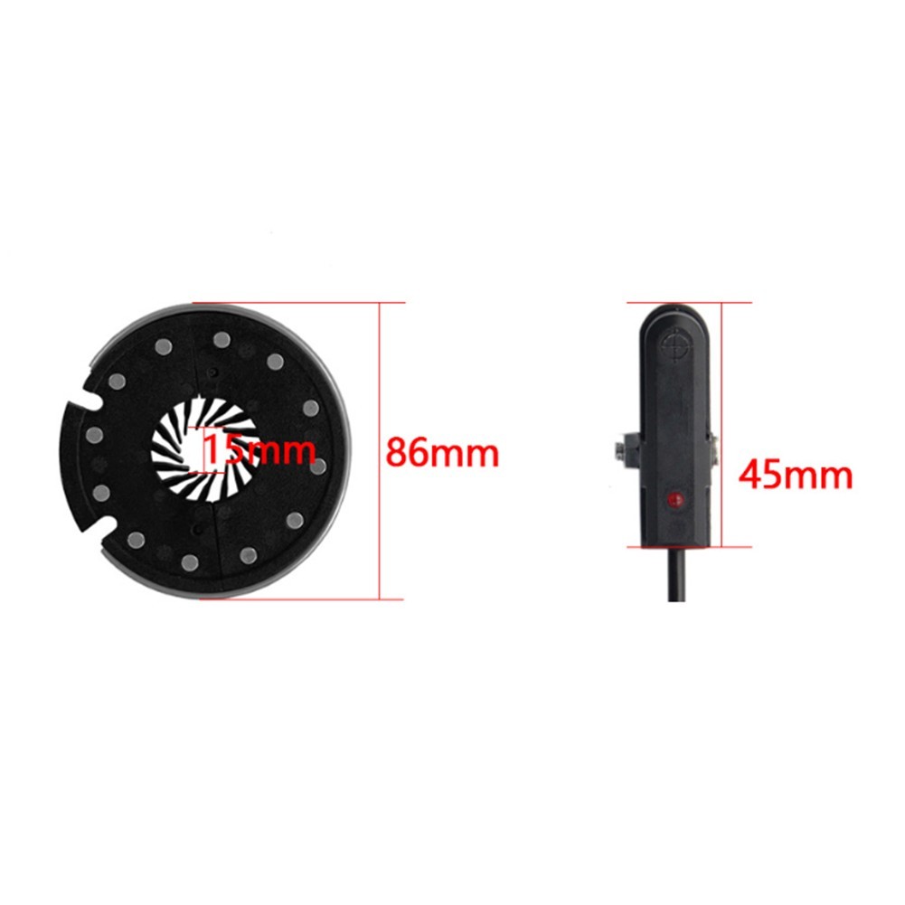 Left Crank 12 Magnetic Assist Sensor for Electric Bike Performance Upgrade