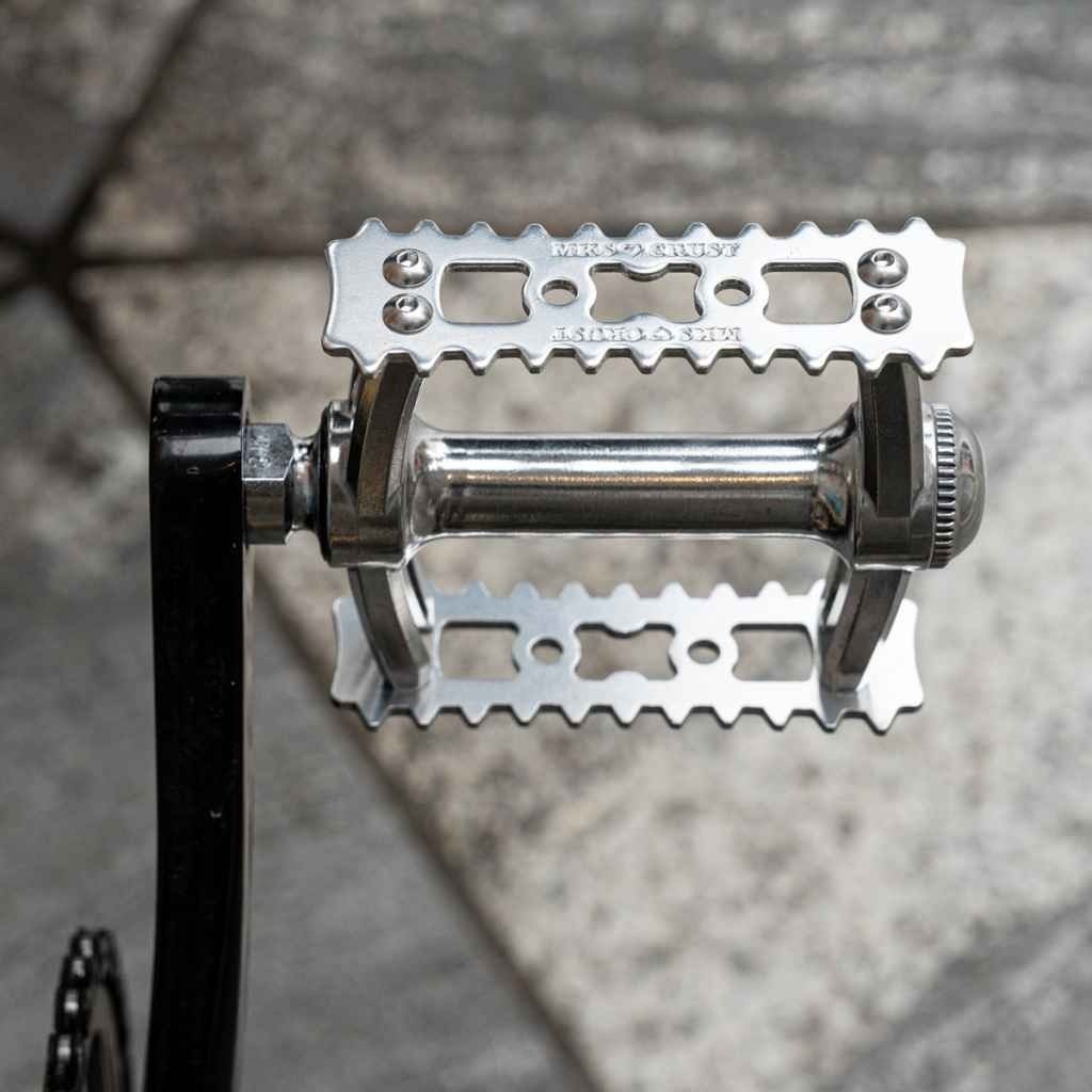 MKS×CRUST super gordito pedal (silver) Bicycle Parts 95×85mm JAPAN