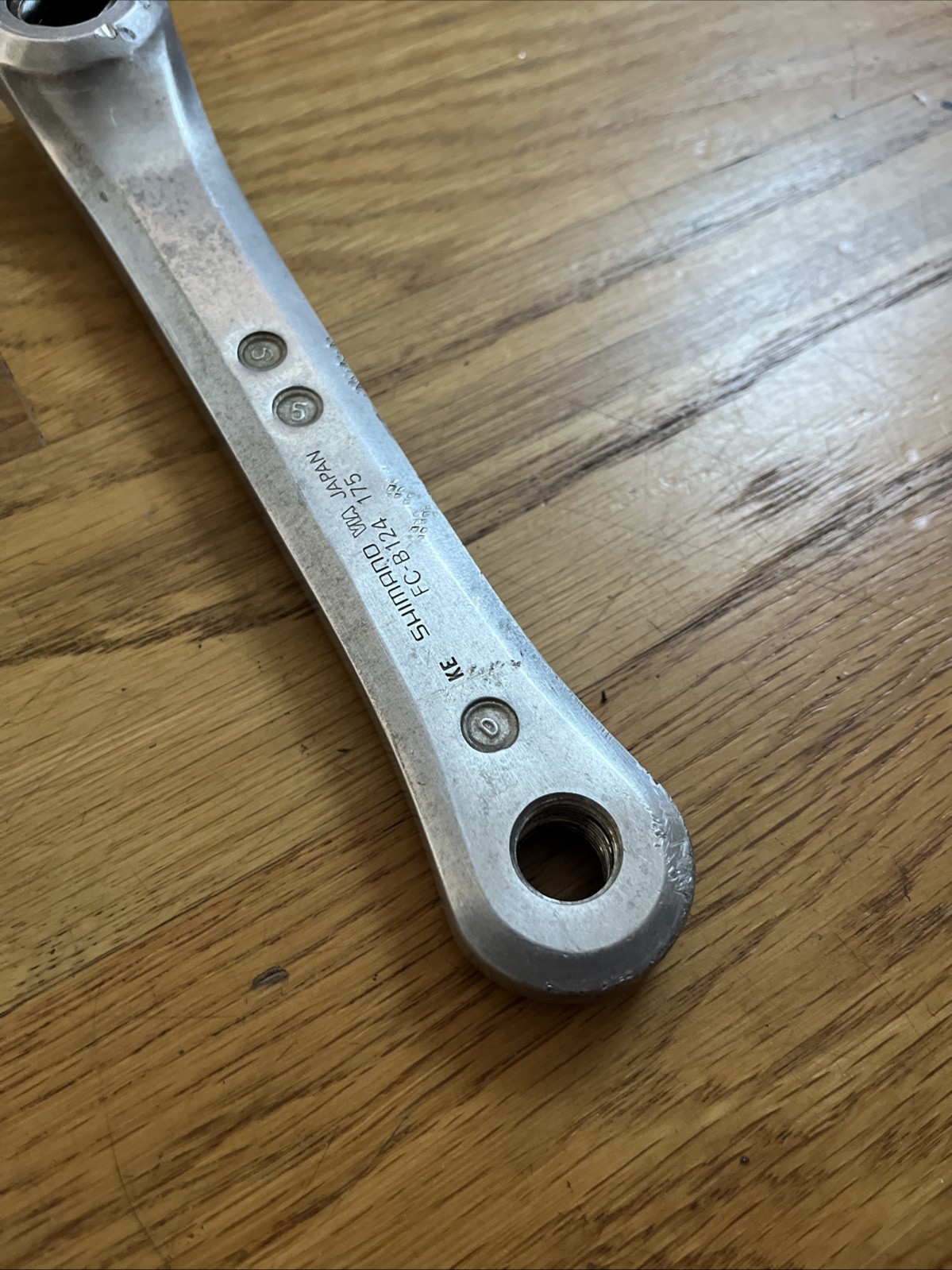 Vintage Shimano FC-B124 Crankset 175mm Square Taper 110 BCD Made in Japan