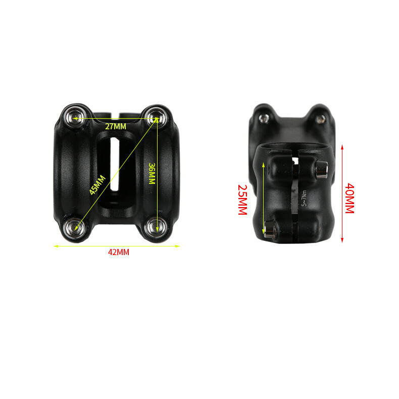 1PCS UNO Bicycle Stem ultralight Bike Stem Racing 28.6*25.4 7degrees 60-130MM