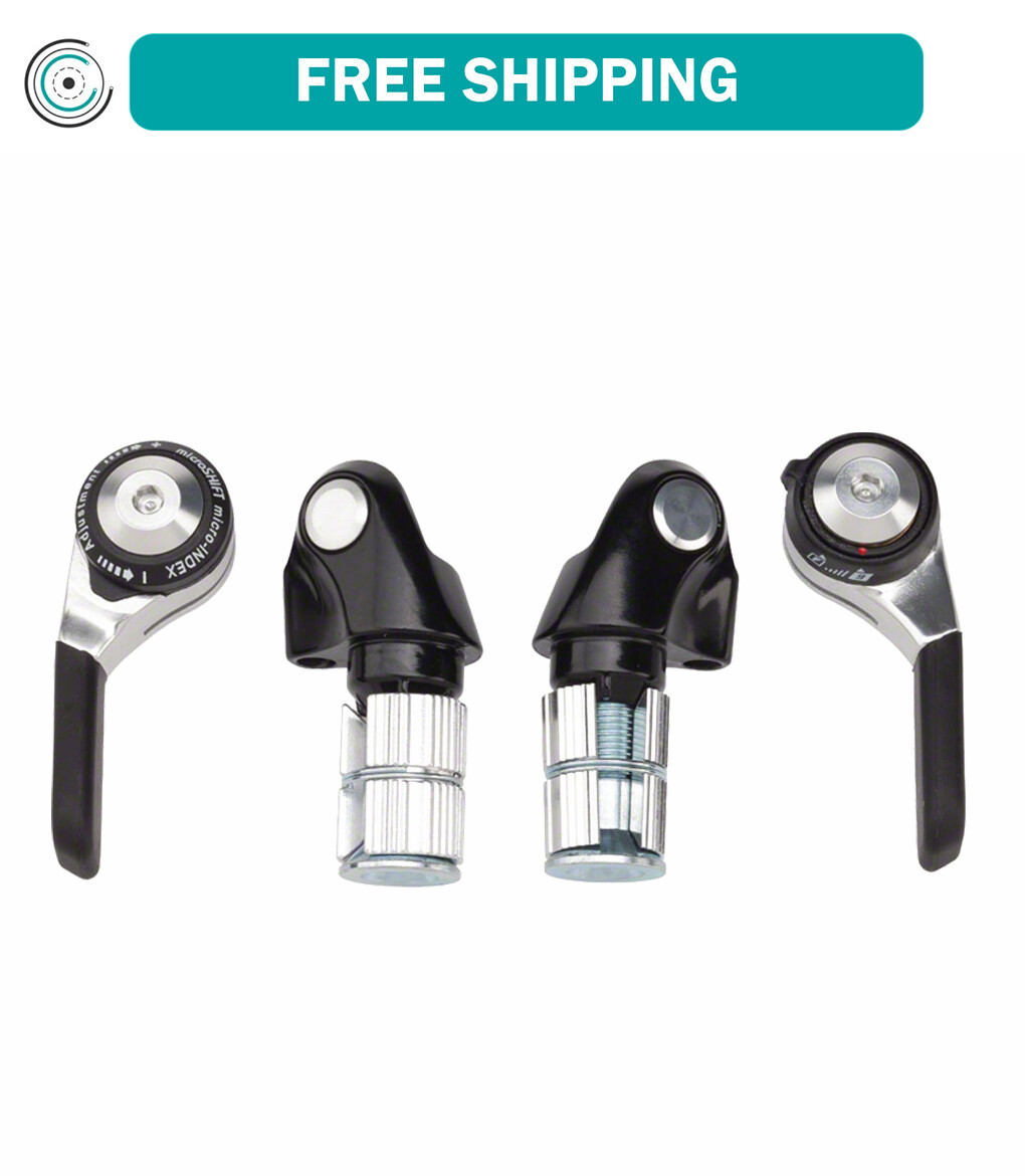 microSHIFT Bar End Shifter Set 9-Speed Road Double / Triple Compatible